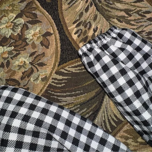 Vintage style Bonnie Jean Baby Black Gingham Baby Christmas Party Dress 0-3 Mon - Picture 15 of 15